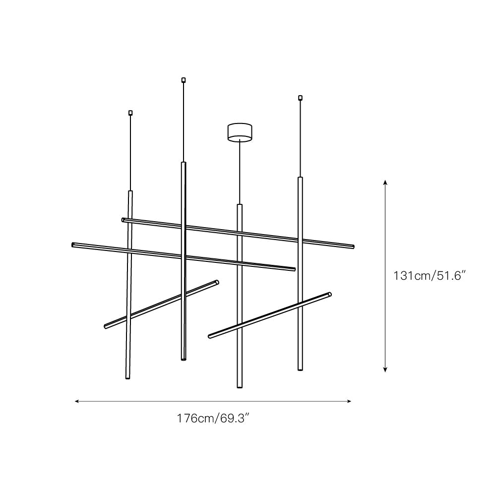 Breeze Modern Minimalist Classic Copper Chandelier - Letslighting