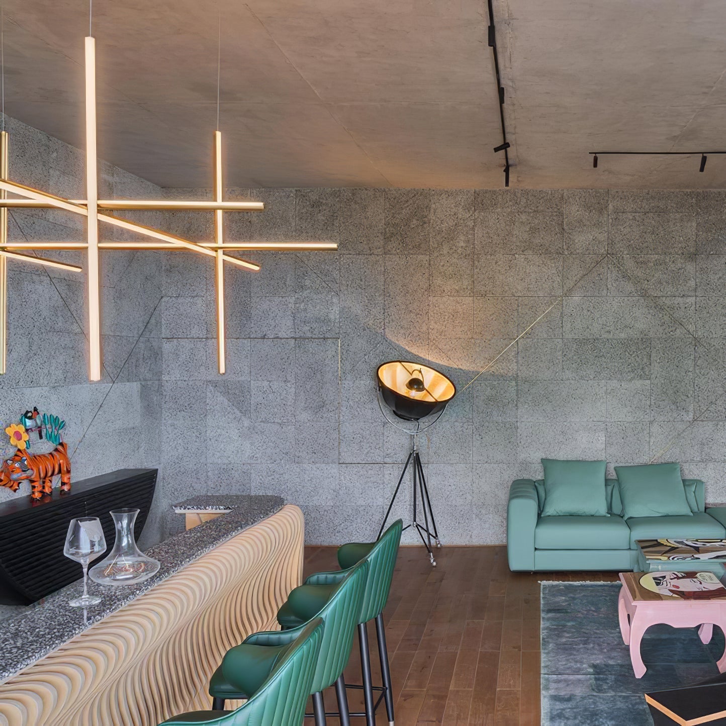 Breeze Modern Minimalist Classic Copper Chandelier - Letslighting