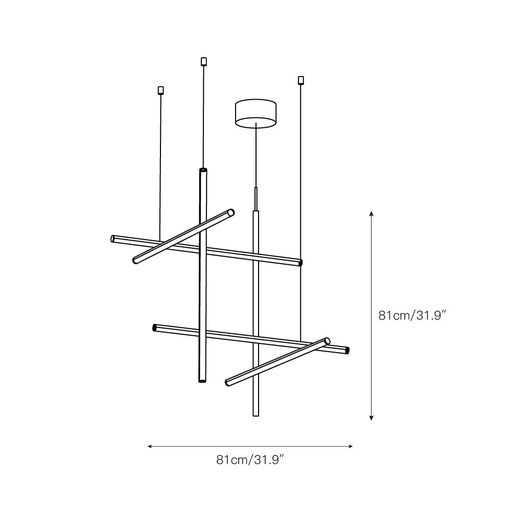 Breeze Modern Minimalist Classic Copper Chandelier - Letslighting