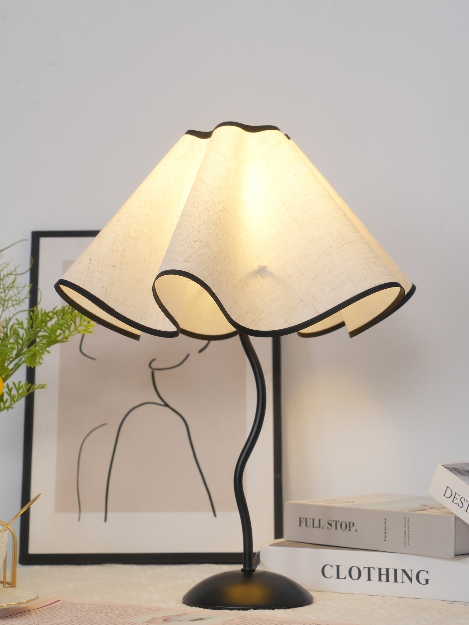 Luminova Fabric Artistic Table Lamp - Letslighting