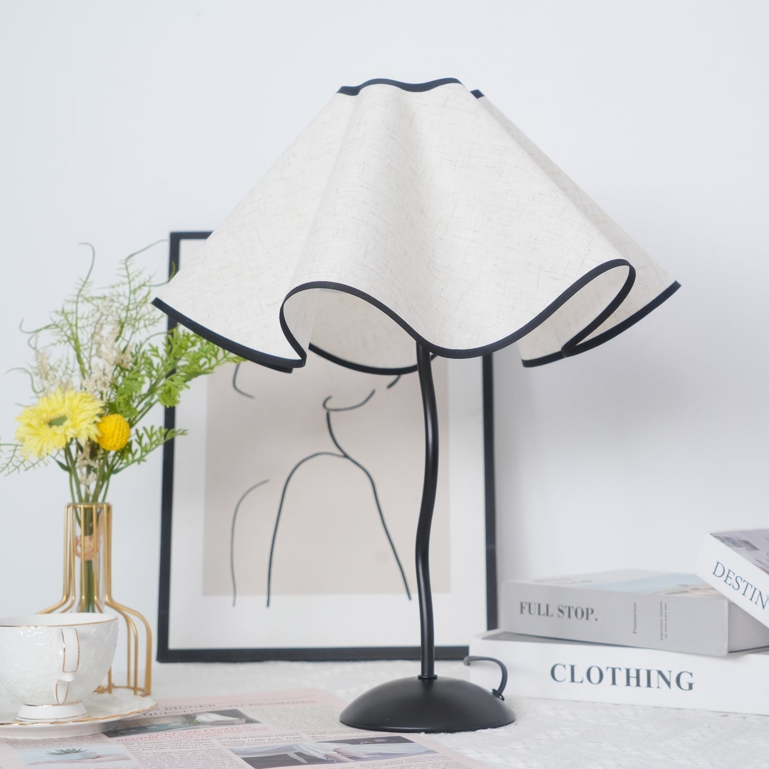 Luminova Fabric Artistic Table Lamp - Letslighting