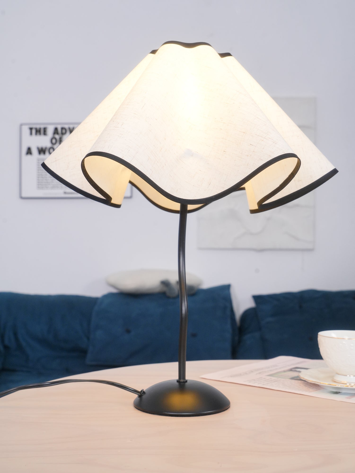 Luminova Fabric Artistic Table Lamp - Letslighting