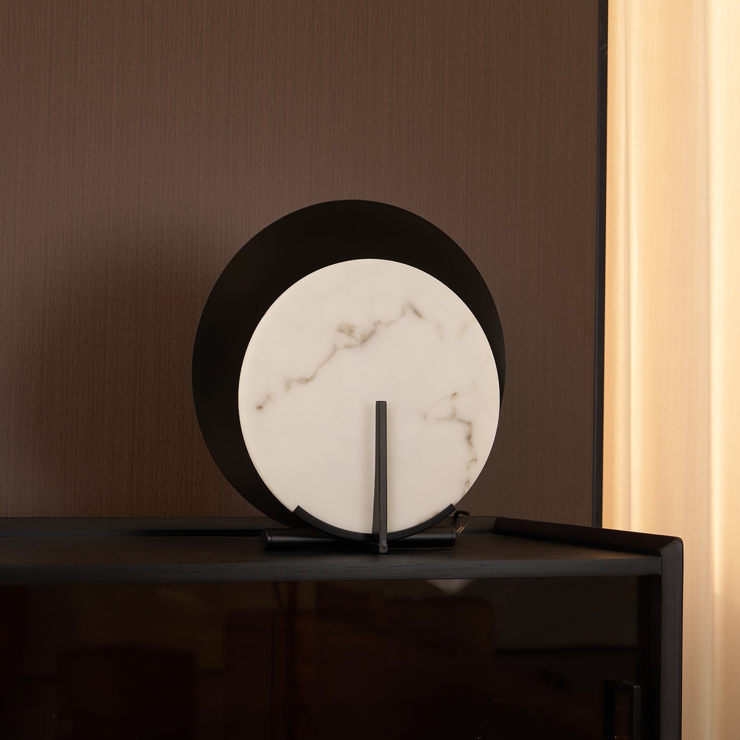 Zorinisra Half Moon Alabaster Table Lamp - Letslighting