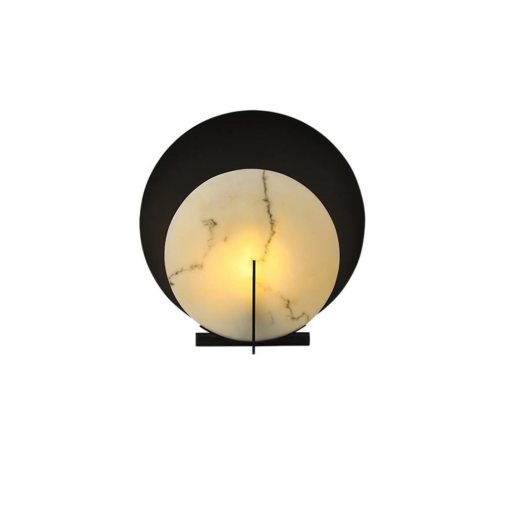 Zorinisra Half Moon Alabaster Table Lamp - Letslighting