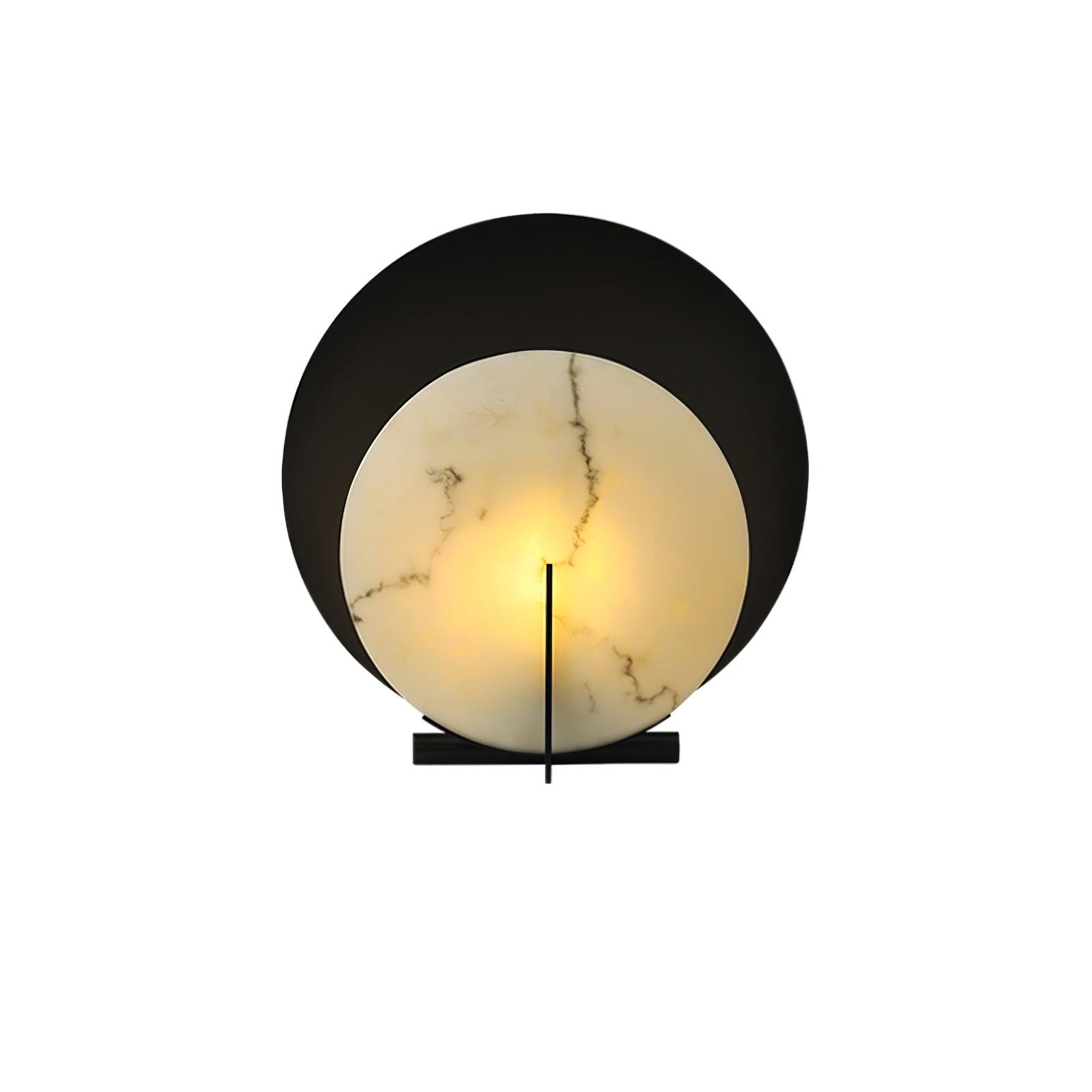 Zorinisra Half Moon Alabaster Table Lamp - Letslighting