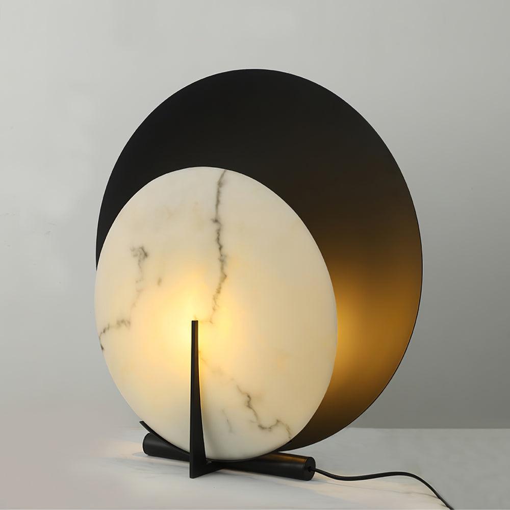 Zorinisra Half Moon Alabaster Table Lamp - Letslighting