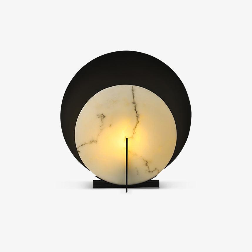 Zorinisra Half Moon Alabaster Table Lamp - Letslighting