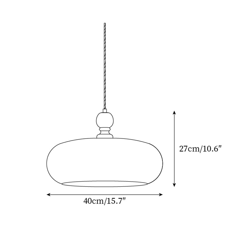 Eldom Amber Glass Shade Pendant Light - Letslighting