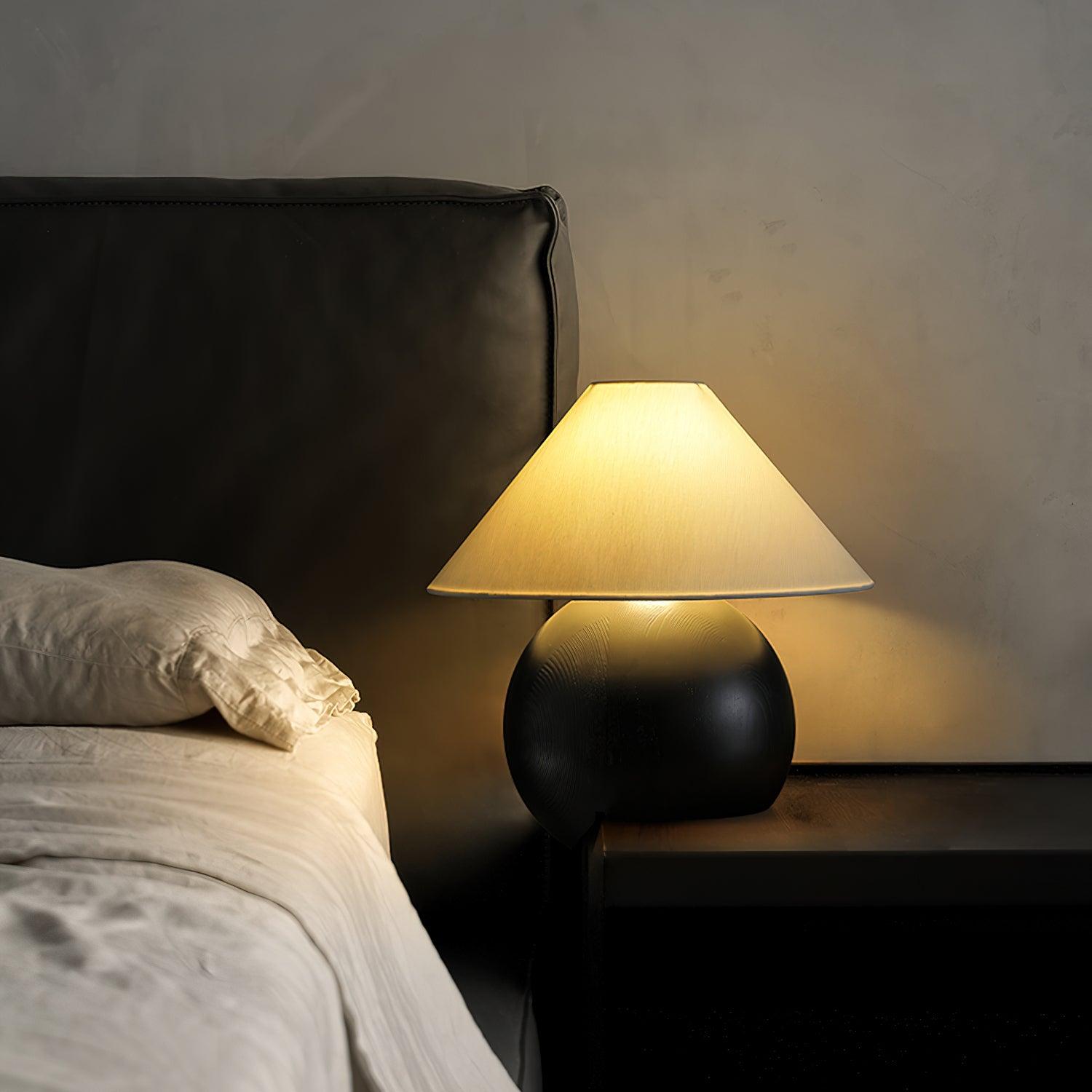 Halise Wood Organic Table Lamp - Letslighting