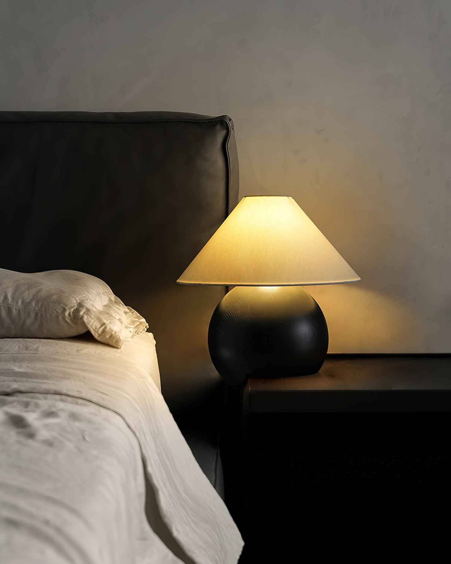 Halise Wood Organic Table Lamp - Letslighting