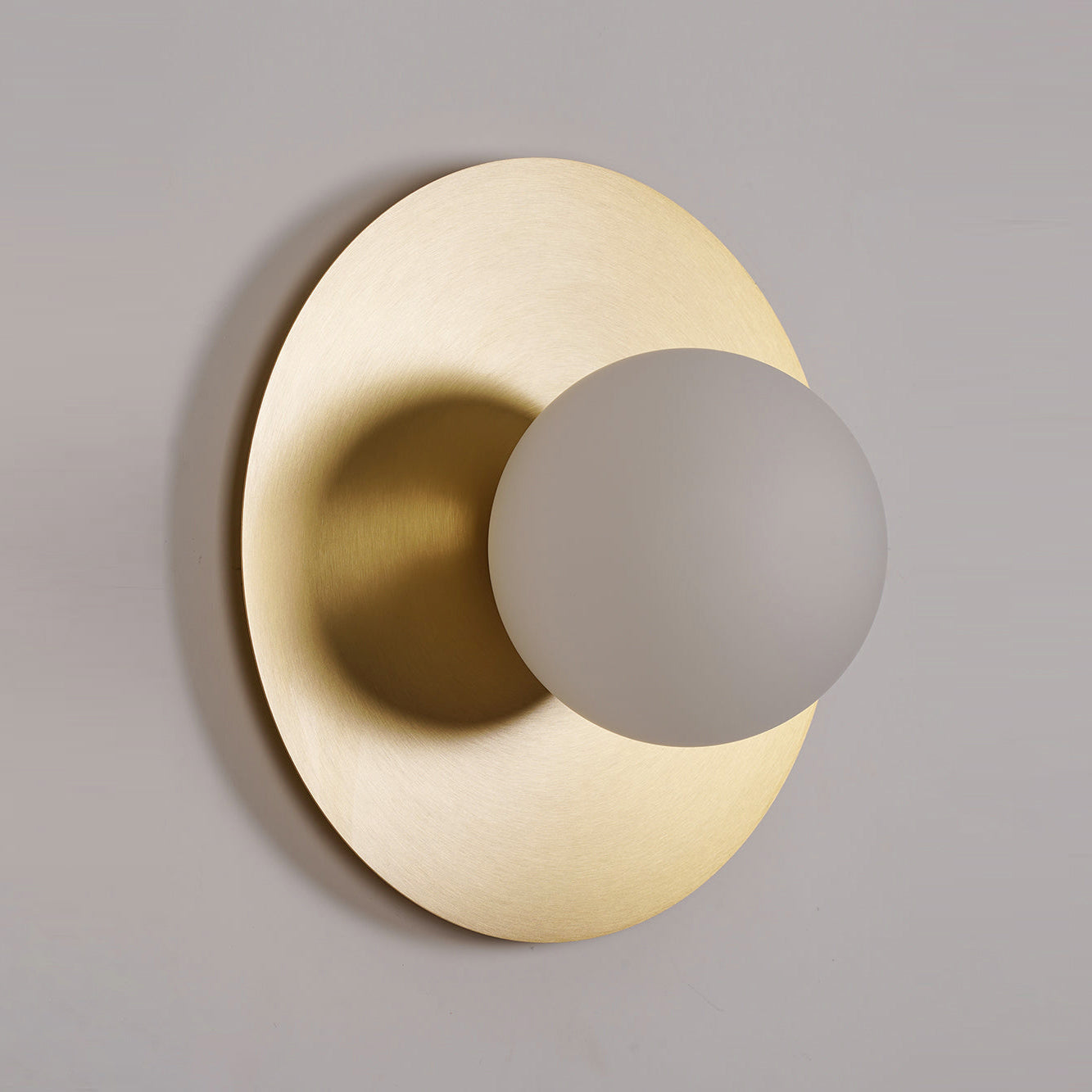 Haze Modern Minimalist Round Glass Wall Lamp - Letslighting