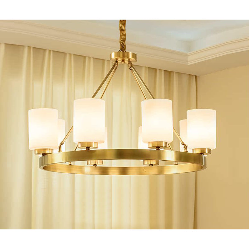 Illume Postmodern Luxury Brass Glass Chandelier - Letslighting