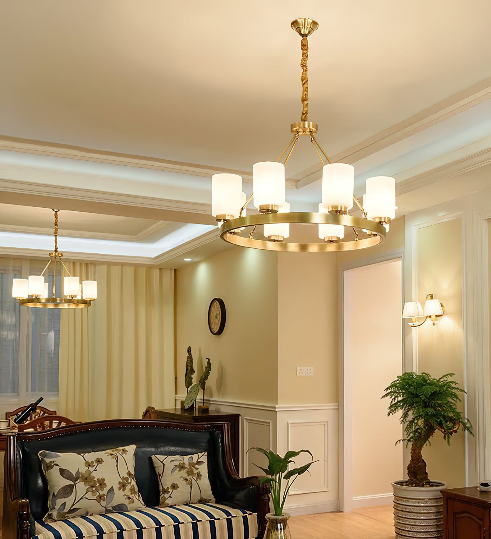 Illume Postmodern Luxury Brass Glass Chandelier - Letslighting