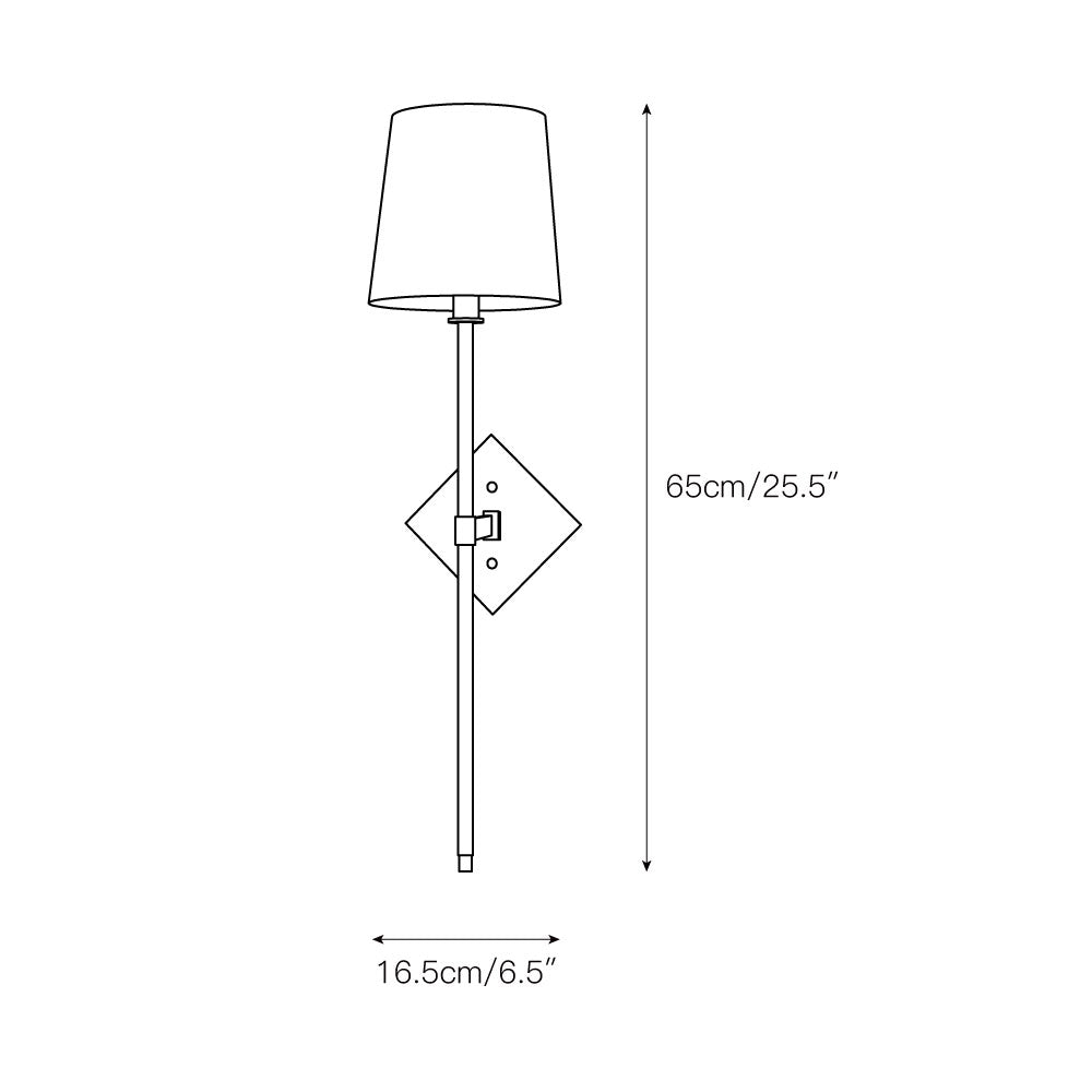 Kismet Modern Minimalist Brass Fabric Wall Lamp - Letslighting
