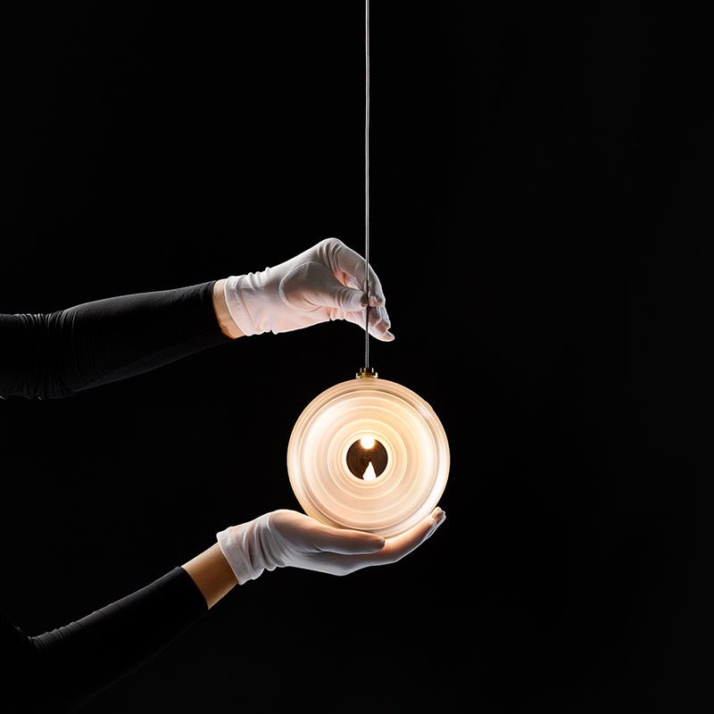 Cascade Modern Metal & Glass Chandelier