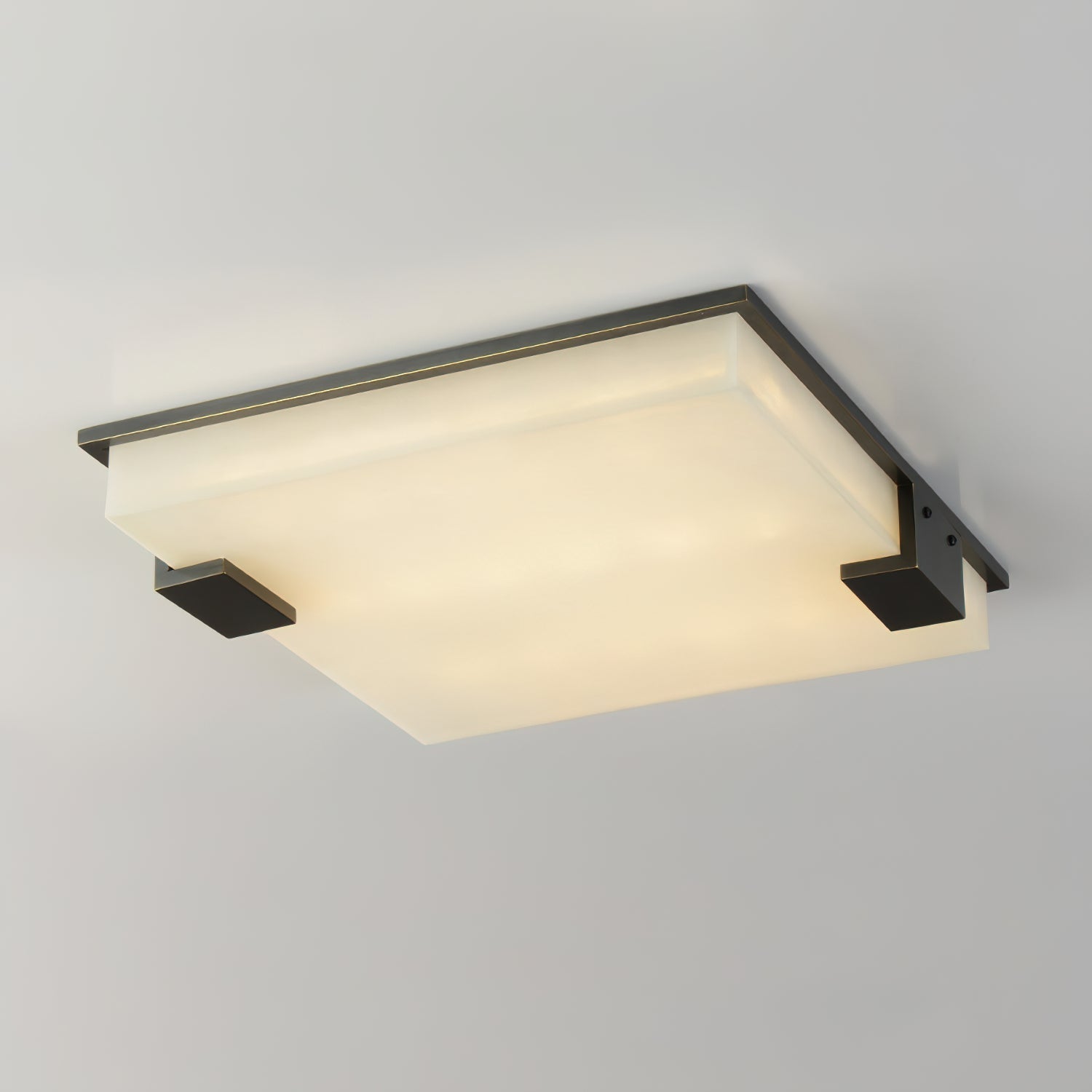 Muse Modern Minimalist Alabaster Flush Mount Ceiling Light - Letslighting