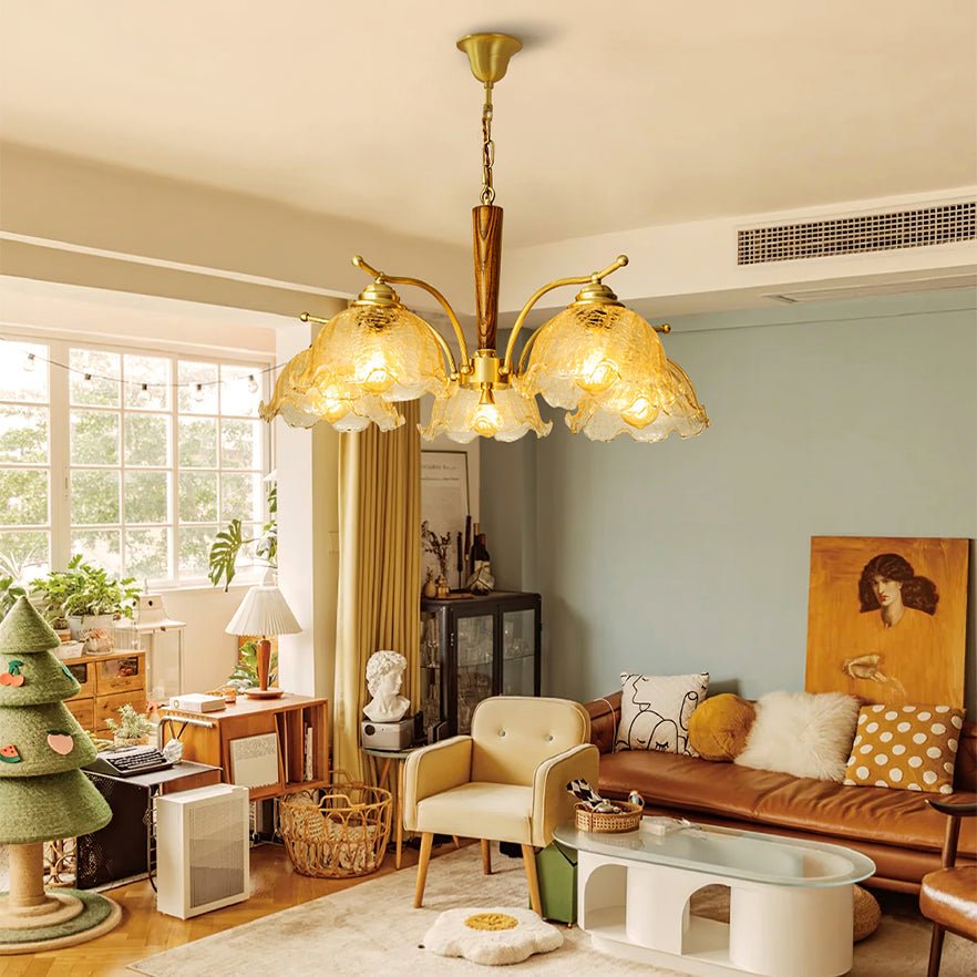 Orchid Vintage Glass Chandelier - Letslighting