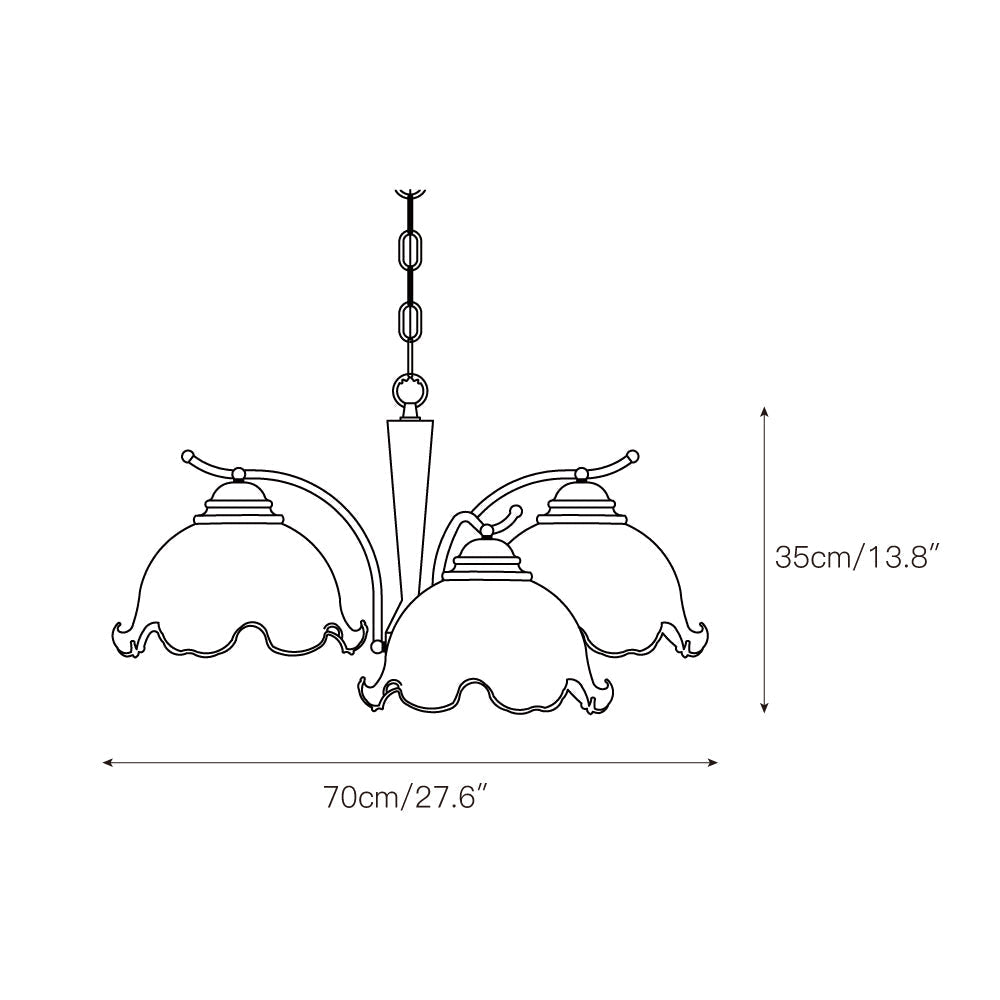 Ogle Individual Creativity Flower Glass Chandelier - Letslighting