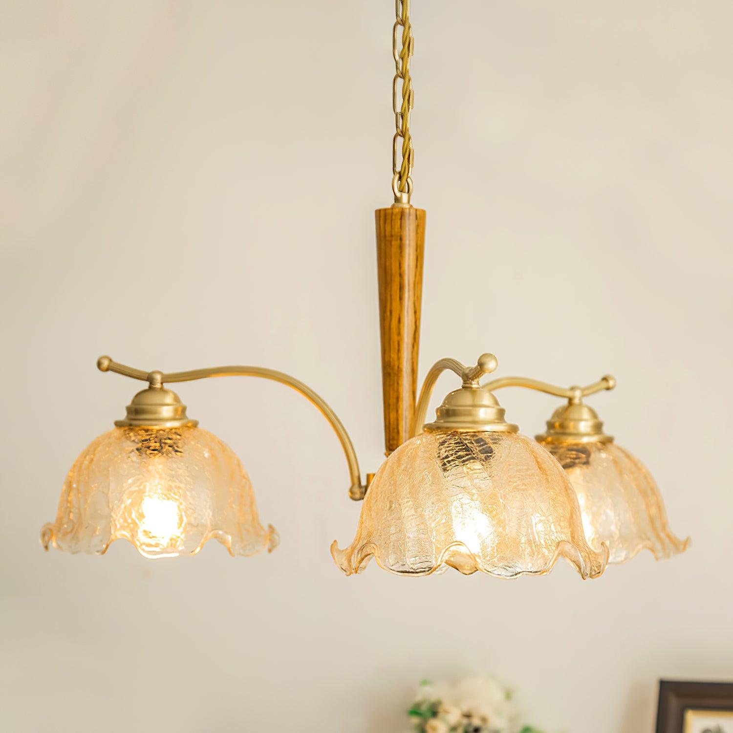 Orchid Vintage Glass Chandelier - Letslighting