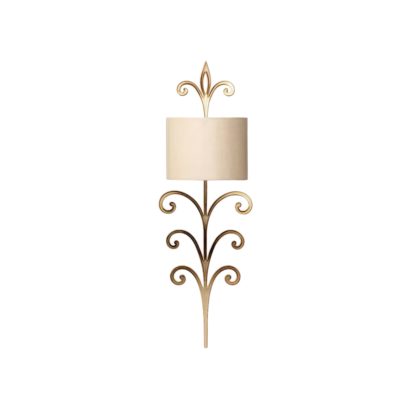 Pulse Unique Premium Brass Fabric Wall Lamp - Letslighting