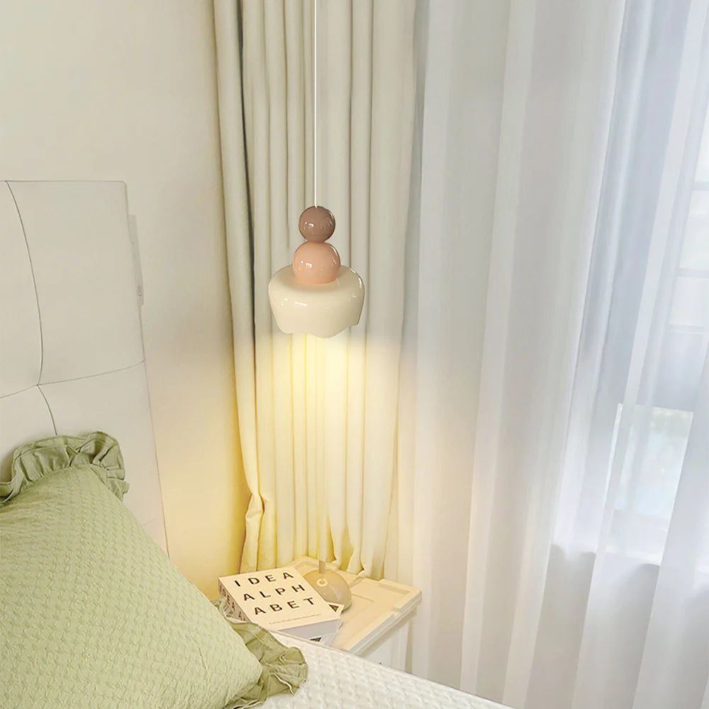 Valentina Sunny Rain Doll LED Pendant Light Resin Bedroom - Letslighting