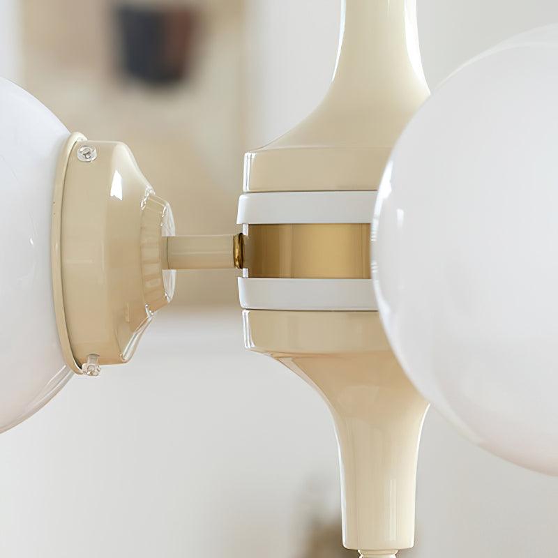 Lustra Chandelier Globe Cream Modern - Letslighting