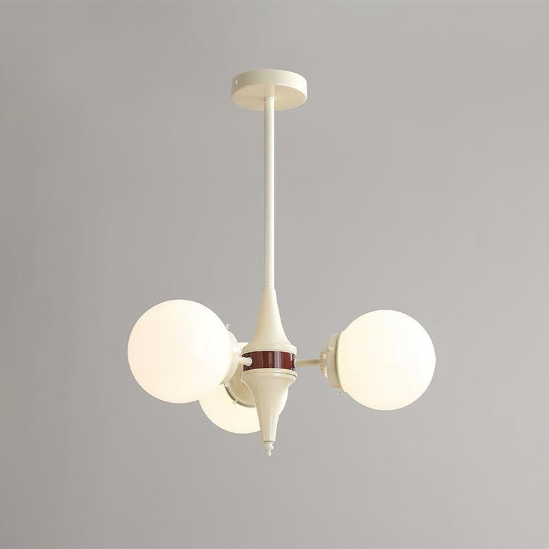 Lustra Chandelier Globe Cream Modern - Letslighting