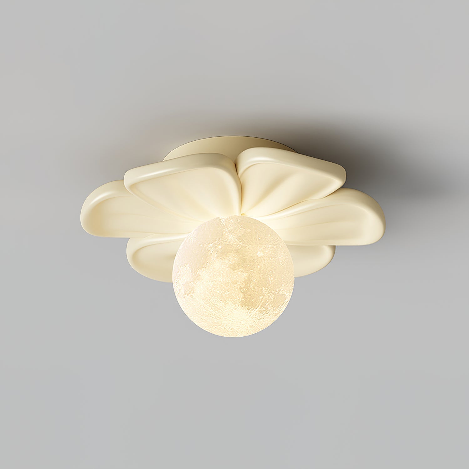 Quip Individual Creativity Bloom Flower Resin Ceiling Lamp - Letslighting