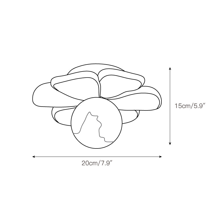 Quip Individual Creativity Bloom Flower Resin Ceiling Lamp - Letslighting