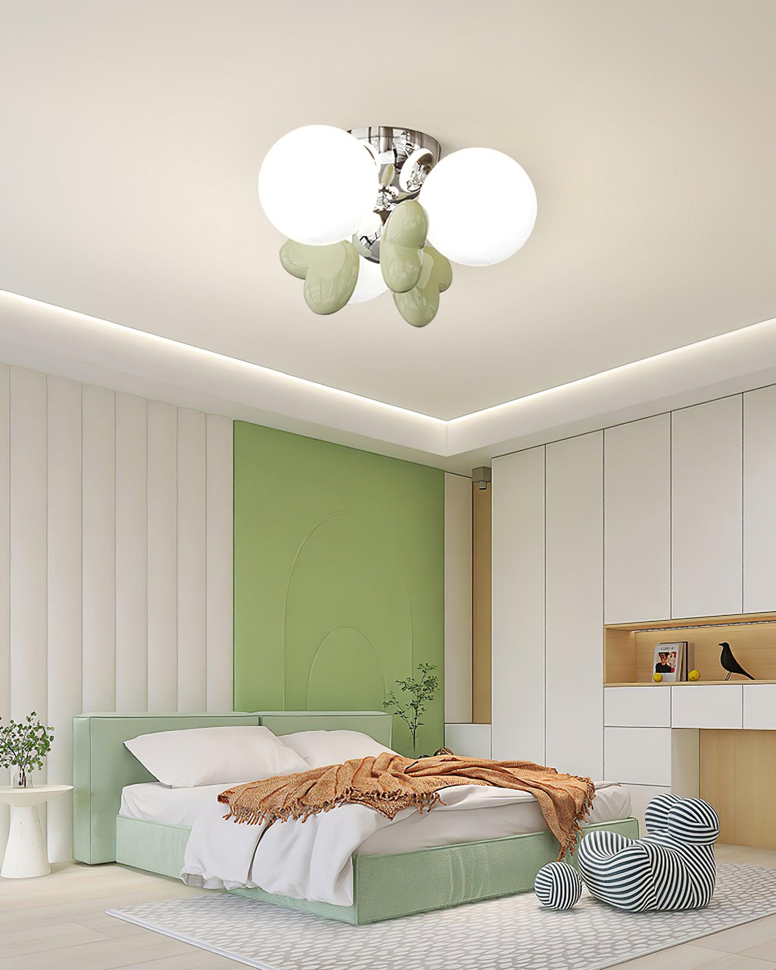 Nica Ceiling Light Cream Elegant Soft Glow - Letslighting