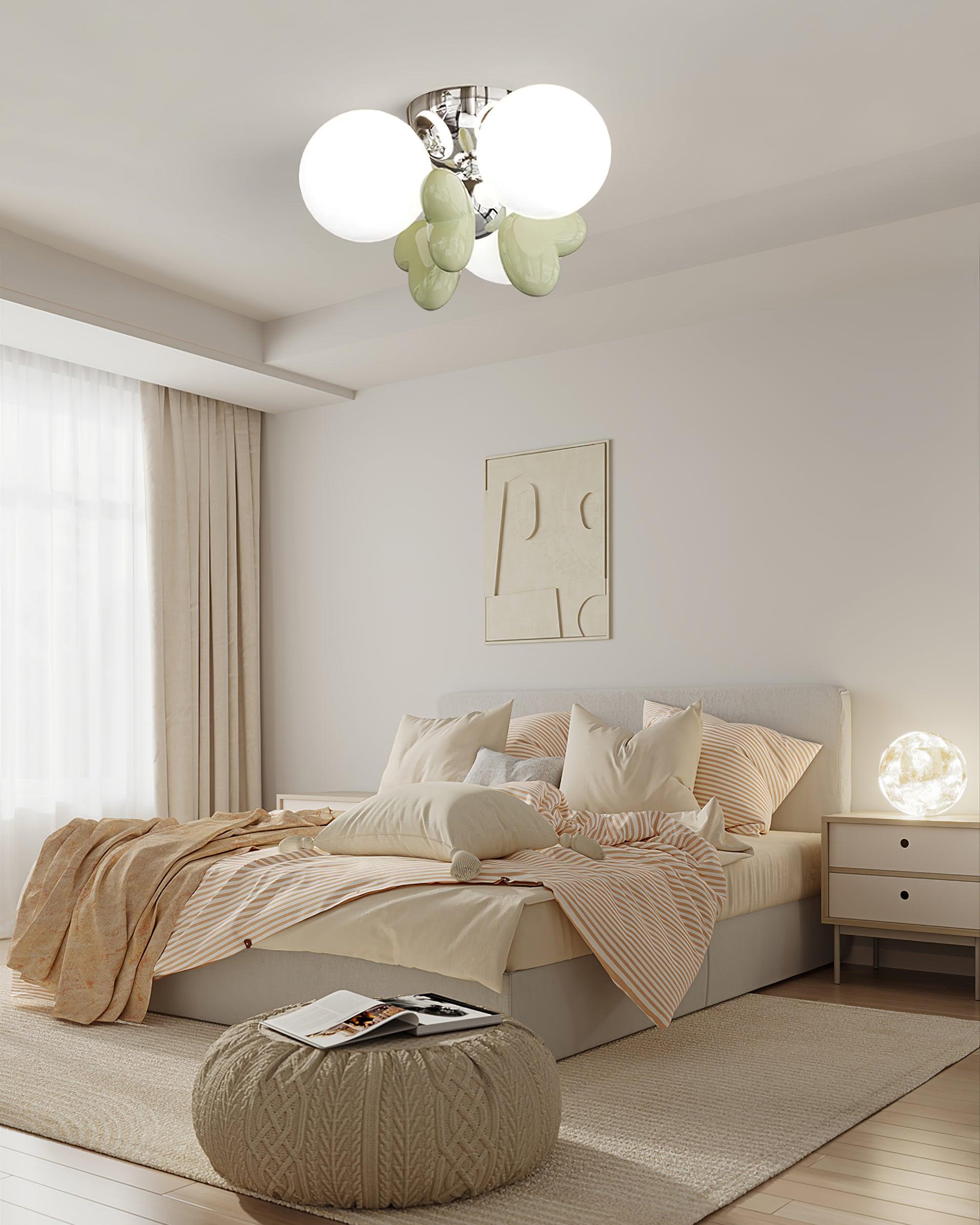 Nica Ceiling Light Cream Elegant Soft Glow - Letslighting