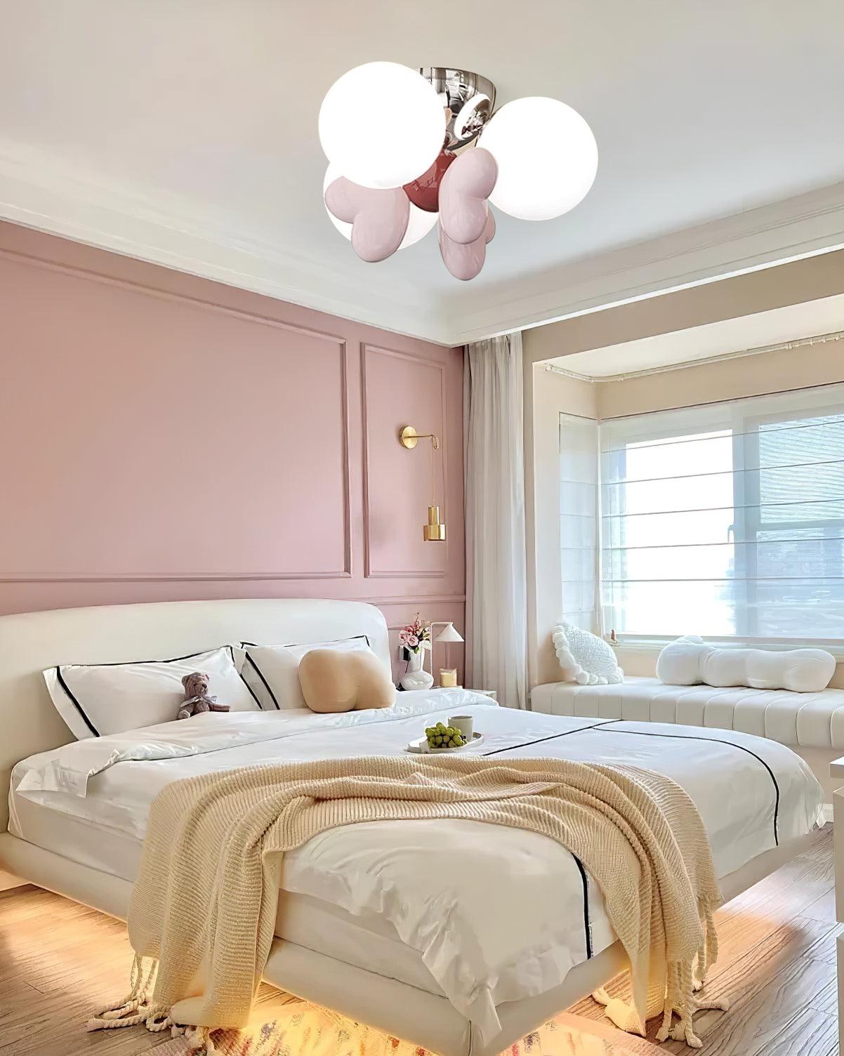 Nica Ceiling Light Cream Elegant Soft Glow - Letslighting