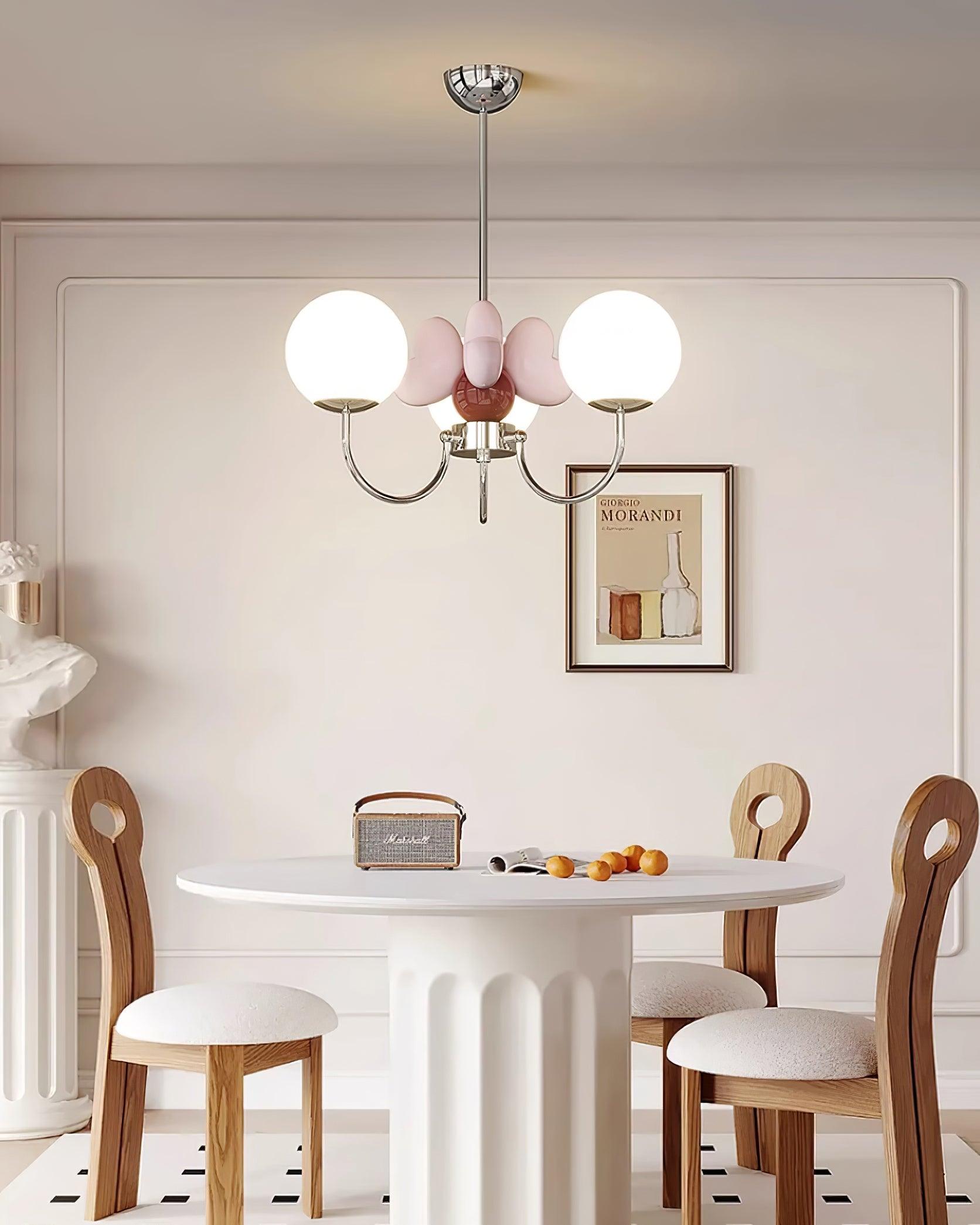 Nica Chandelier Elegant Cream Simplicity - Letslighting