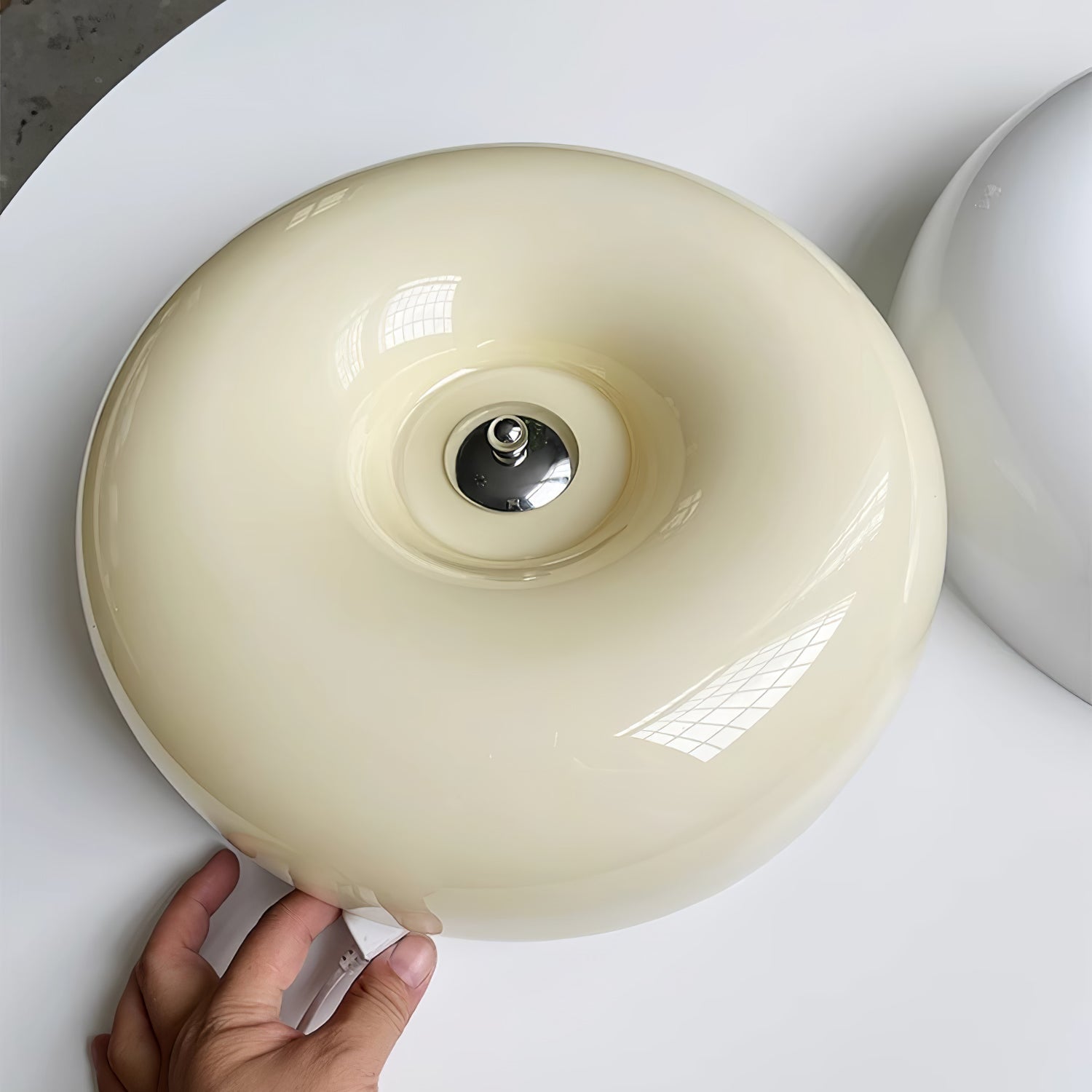 Cream Pudding Ceiling Lamp - Blowlighting