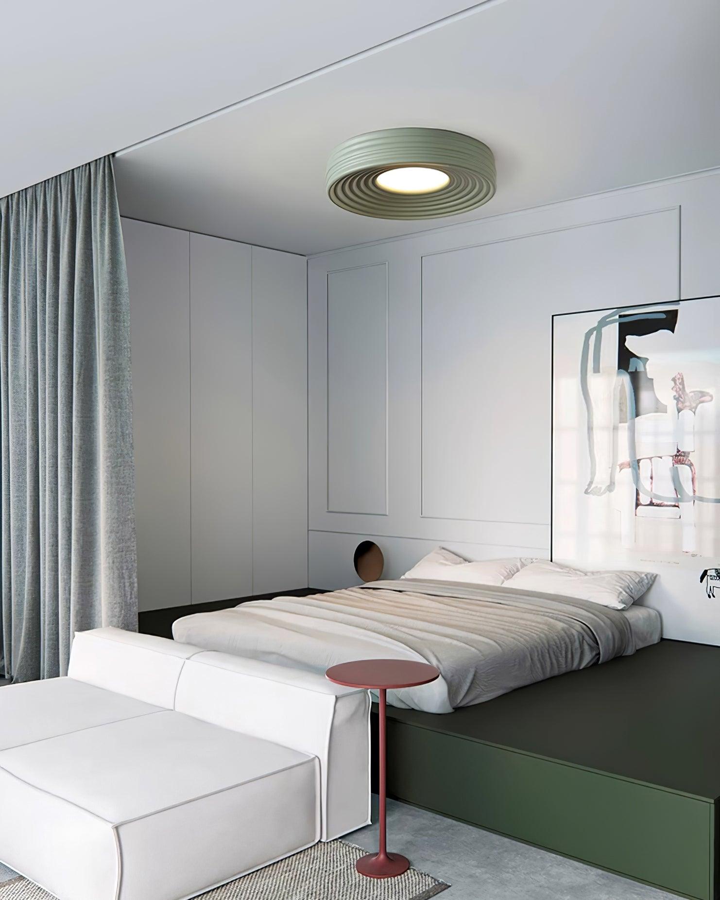 Ceiling Light Ribbed Acrylic Canopy Textured Fixture - Letslighting