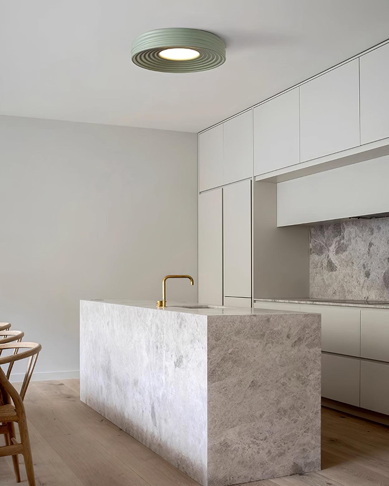 Ceiling Light Ribbed Acrylic Canopy Textured Fixture - Letslighting