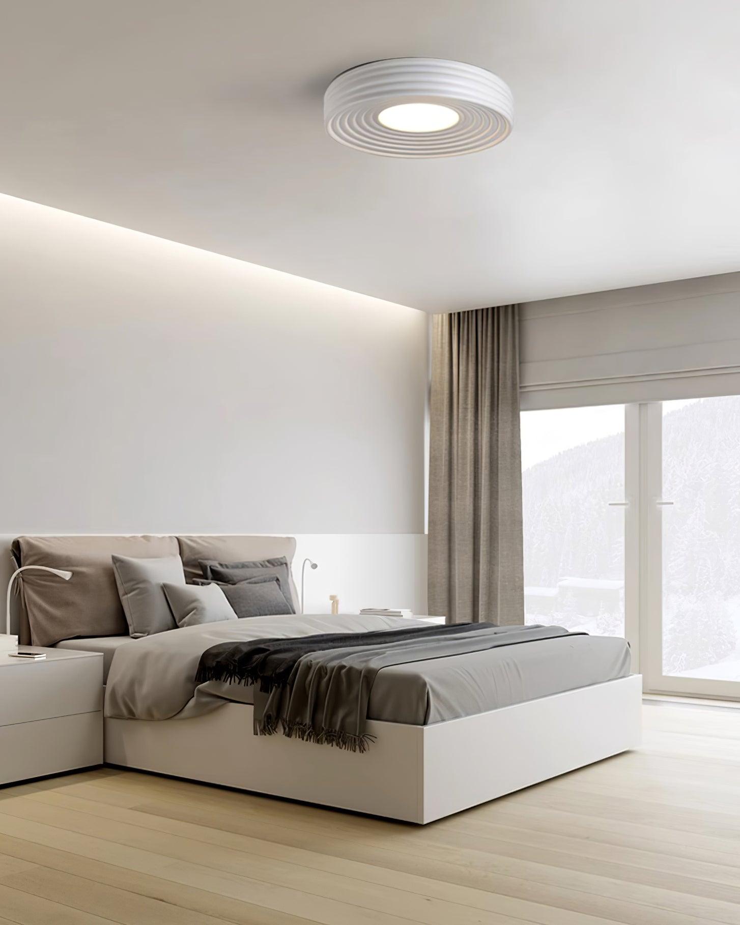 Ceiling Light Ribbed Acrylic Canopy Textured Fixture - Letslighting