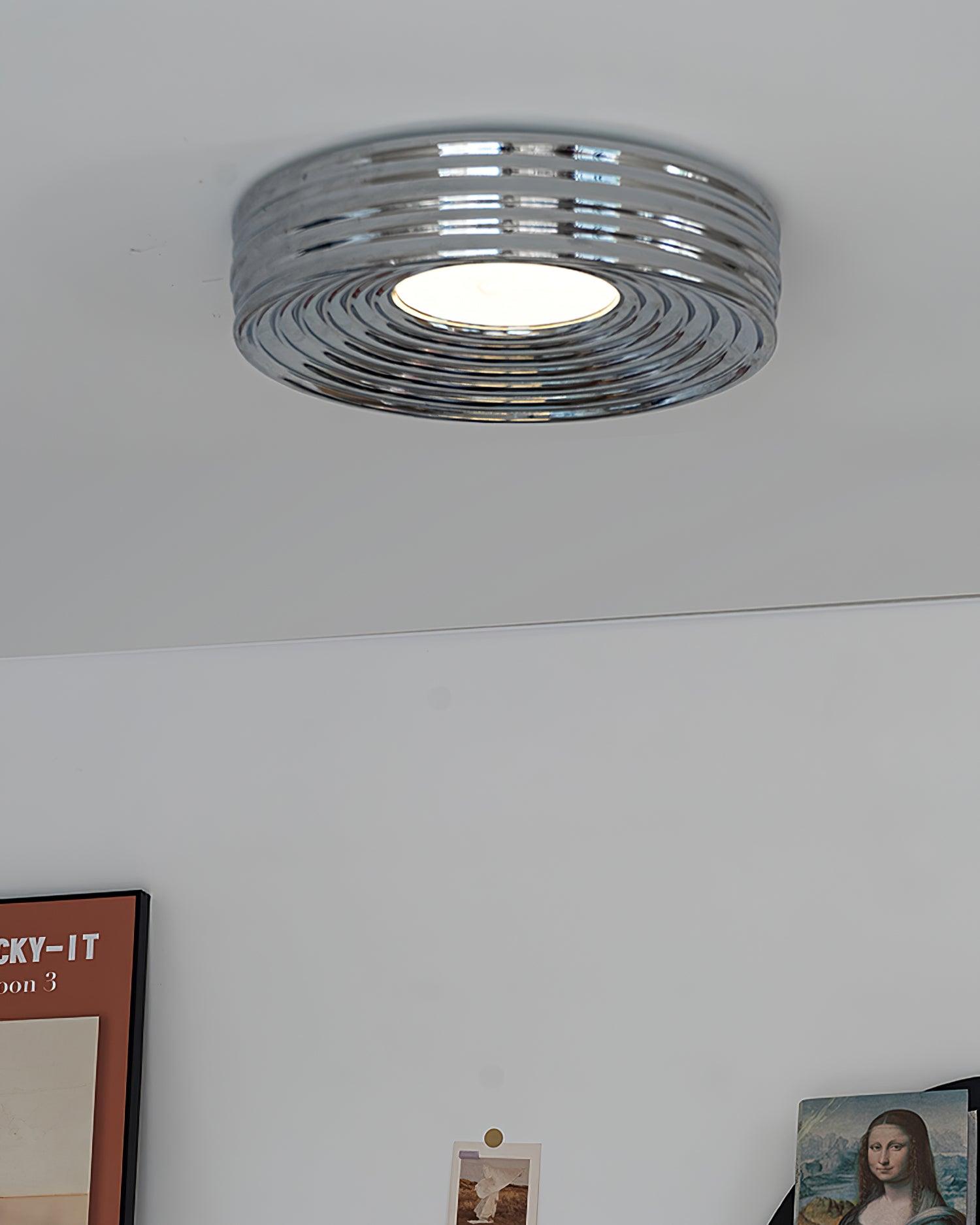 Ceiling Light Ribbed Acrylic Canopy Textured Fixture - Letslighting
