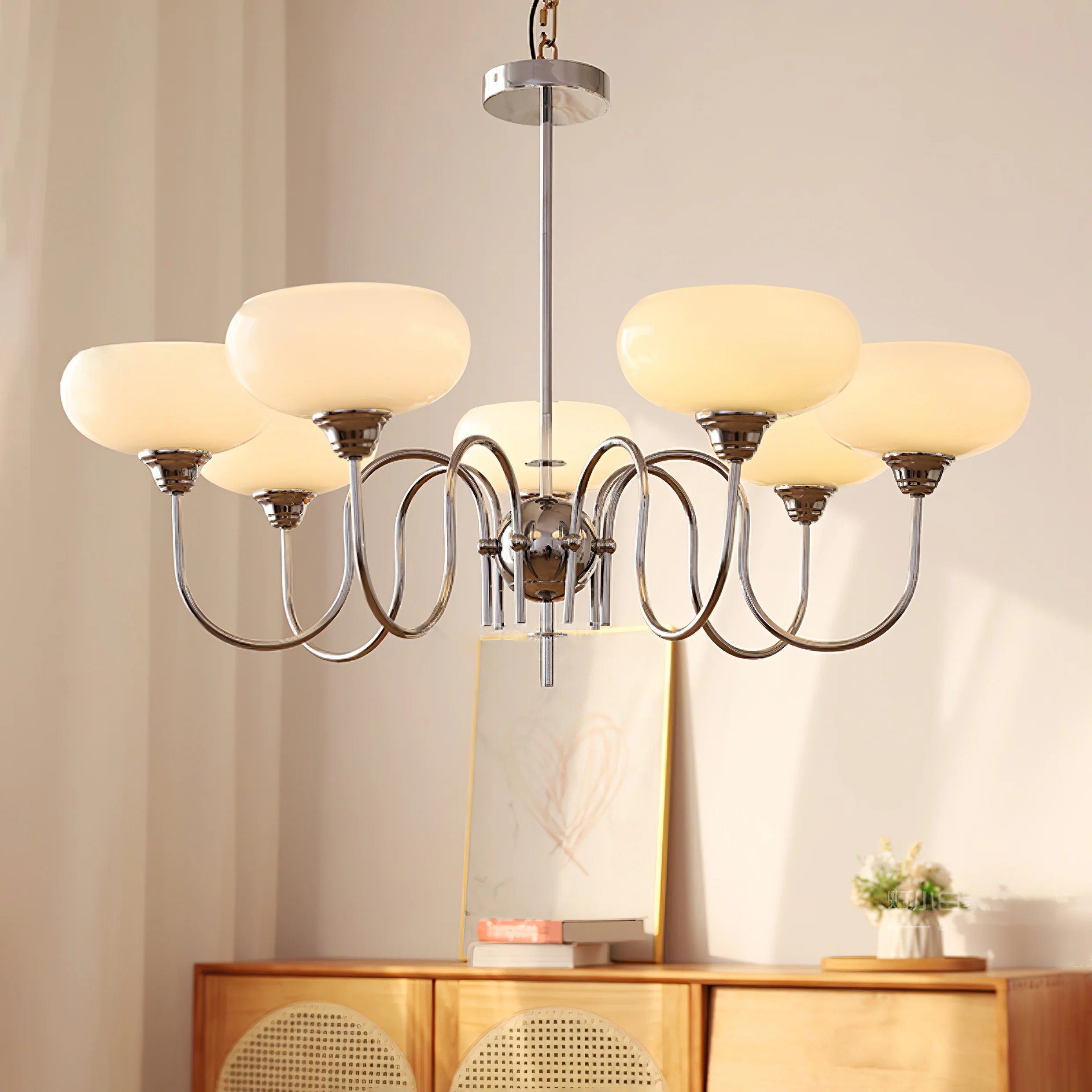 Valentina Modern Kitchen Island Bubble Globe Glass Chandelier - Letslighting