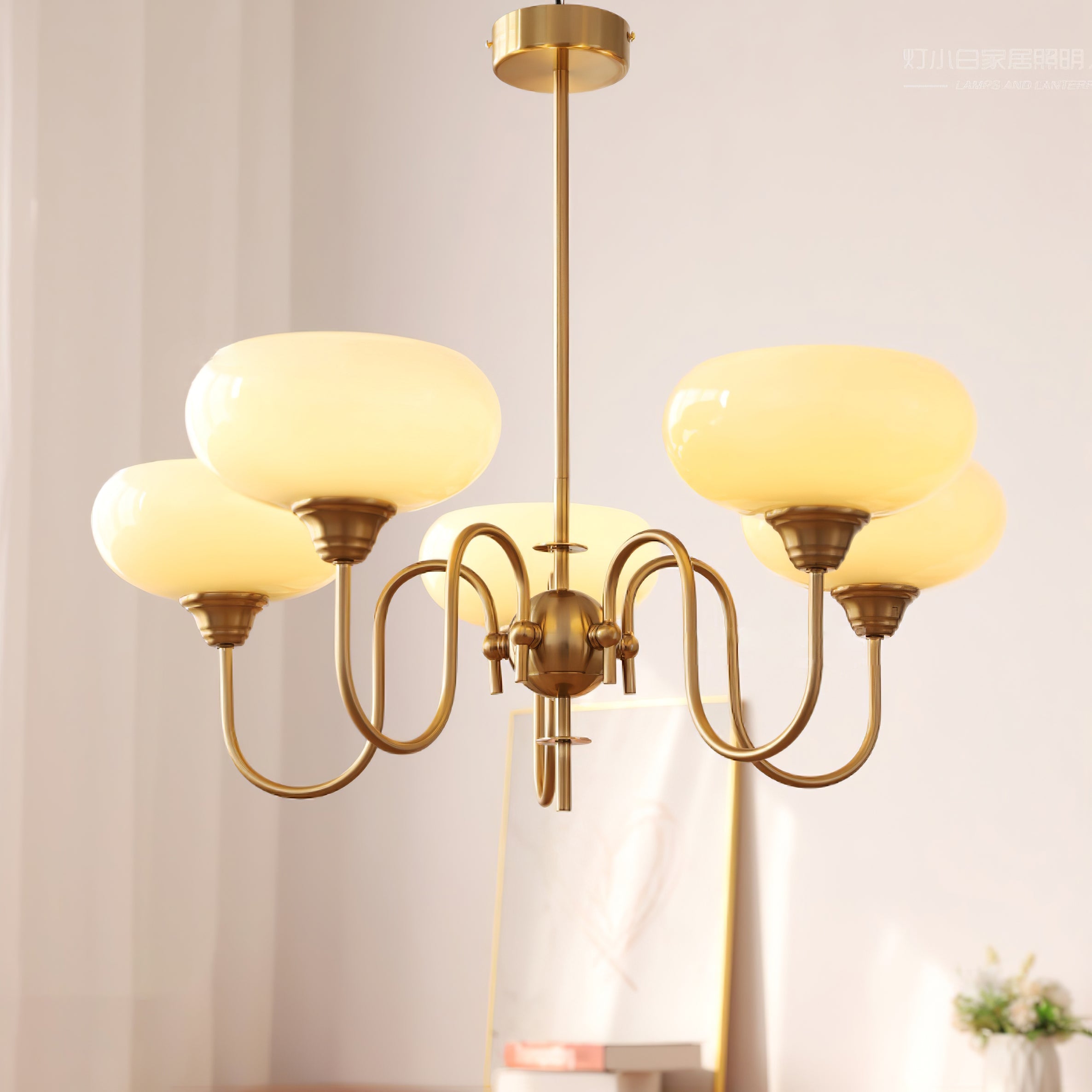 Creamy Persimmon Chandelier - Letslighting