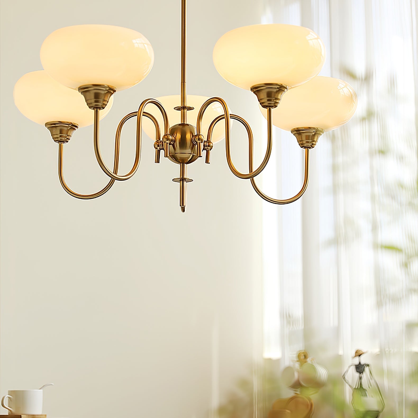 Creamy Persimmon Chandelier - Letslighting