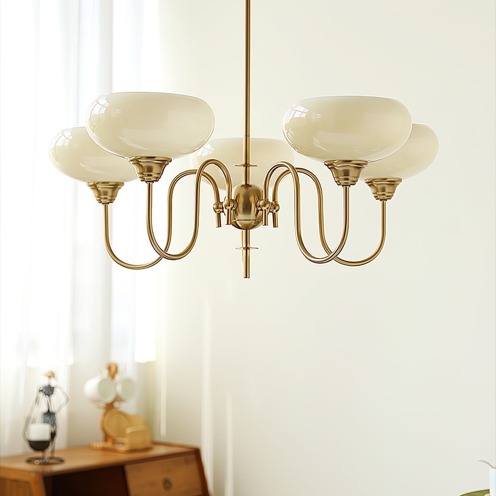 Creamy Persimmon Chandelier - Letslighting