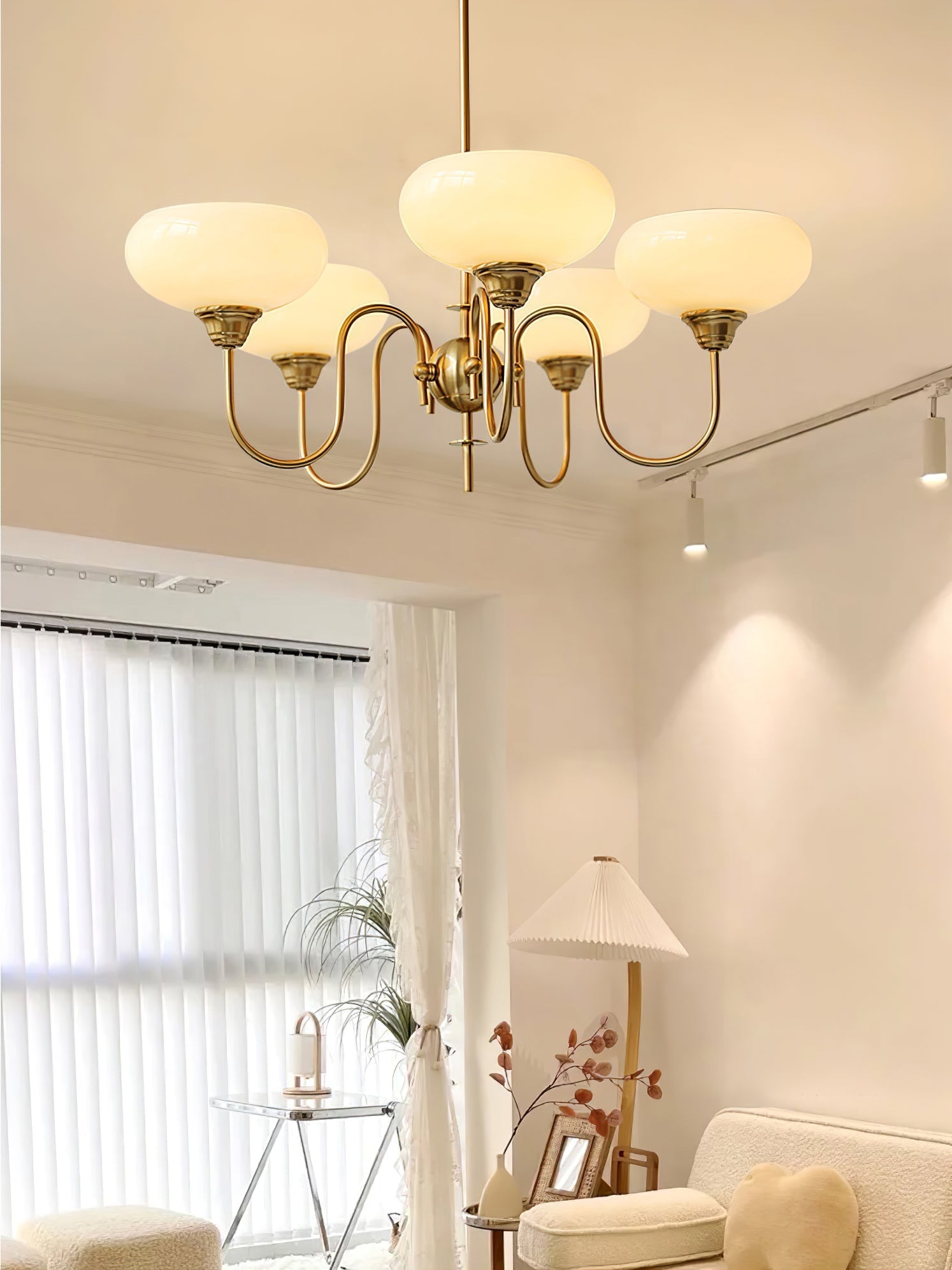 Creamy Persimmon Chandelier - Letslighting