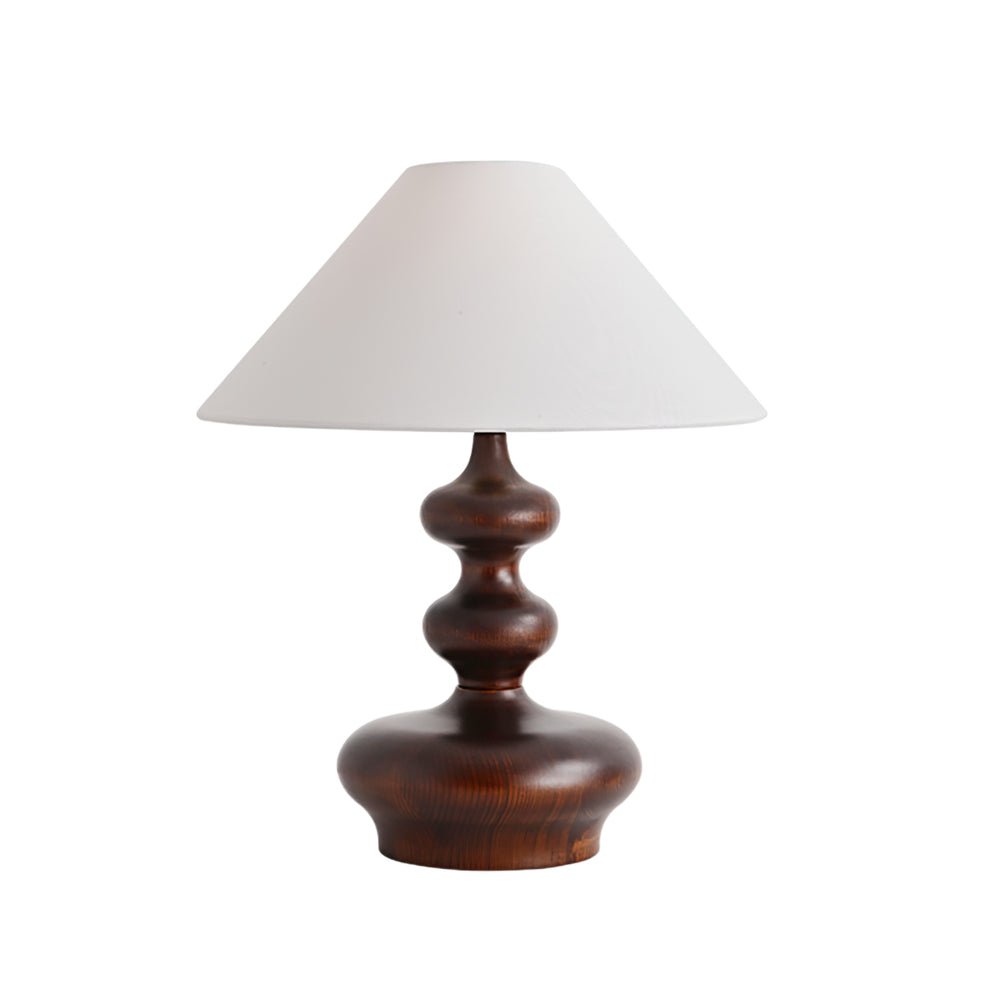 Aurain Wood Fabric Vintage Table Lamp - Letslighting