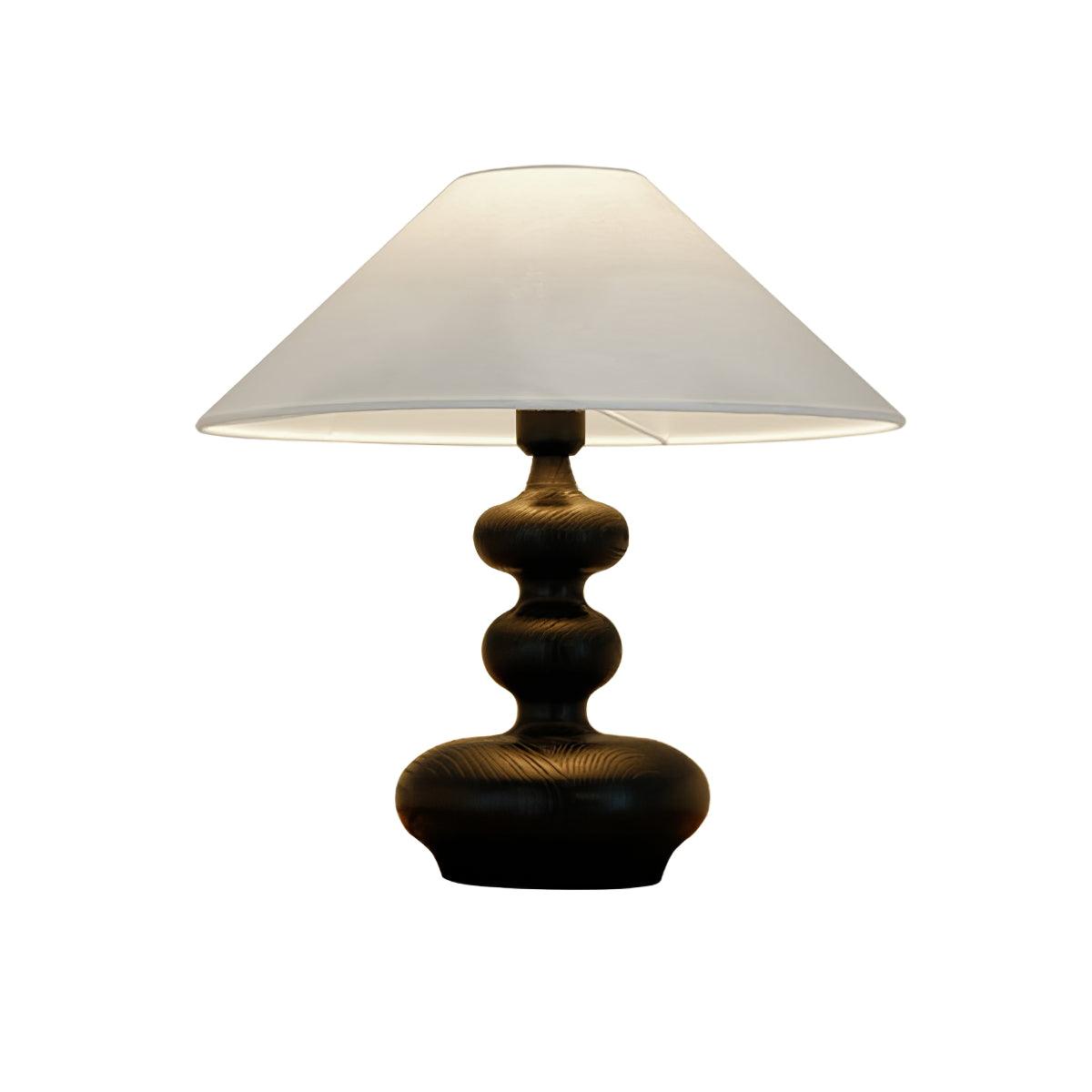 Aurain Wood Fabric Vintage Table Lamp - Letslighting