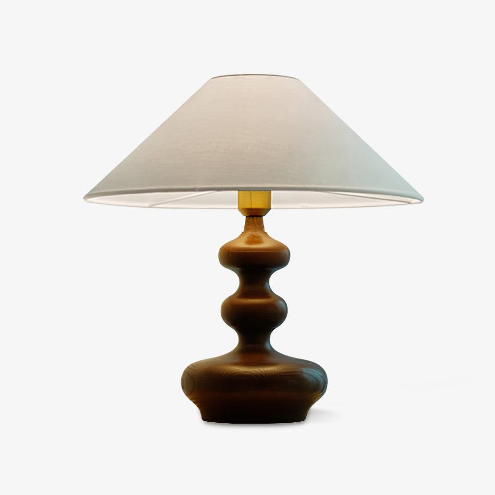 Aurain Wood Fabric Vintage Table Lamp - Letslighting