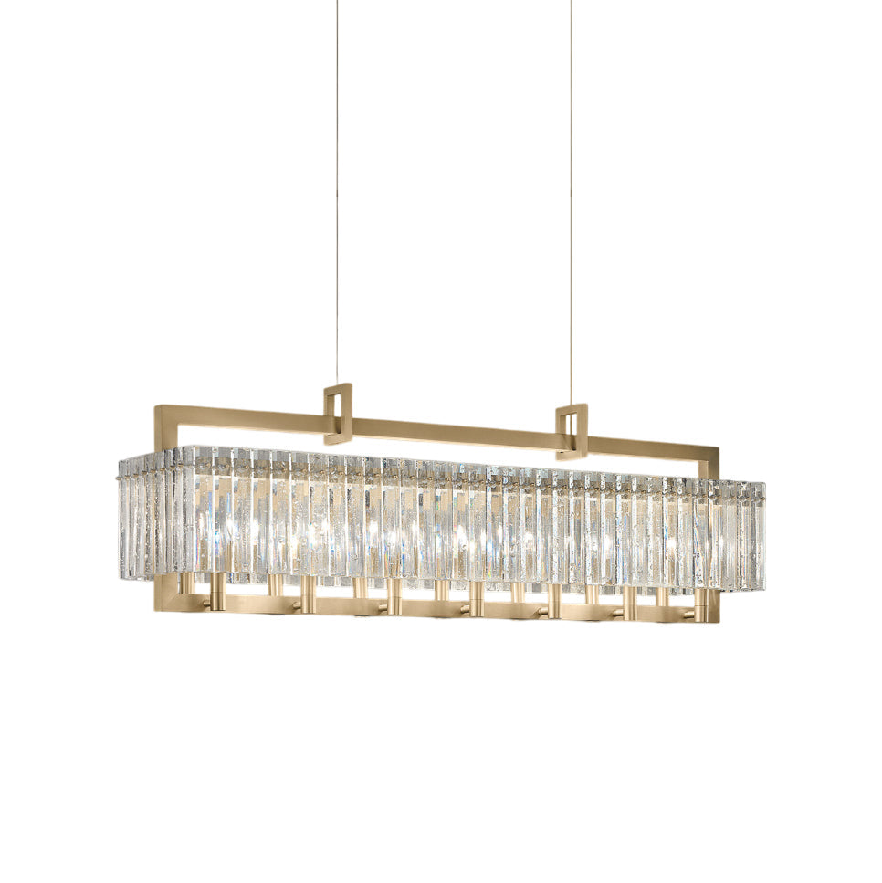 Rever Modern Minimalist Luxury Brass Glass Chandelier - Letslighting