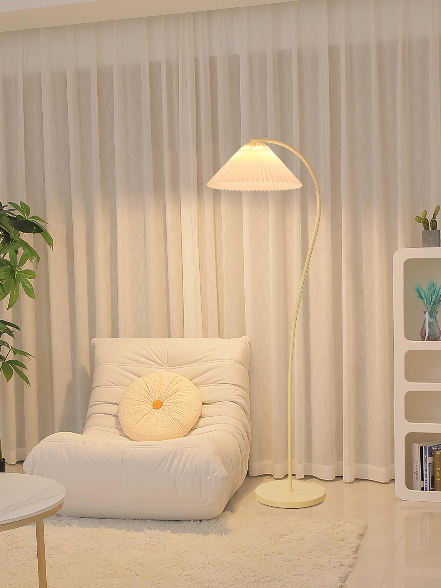 Elysia Minimalist Fabric Floor Lamp - Letslighting