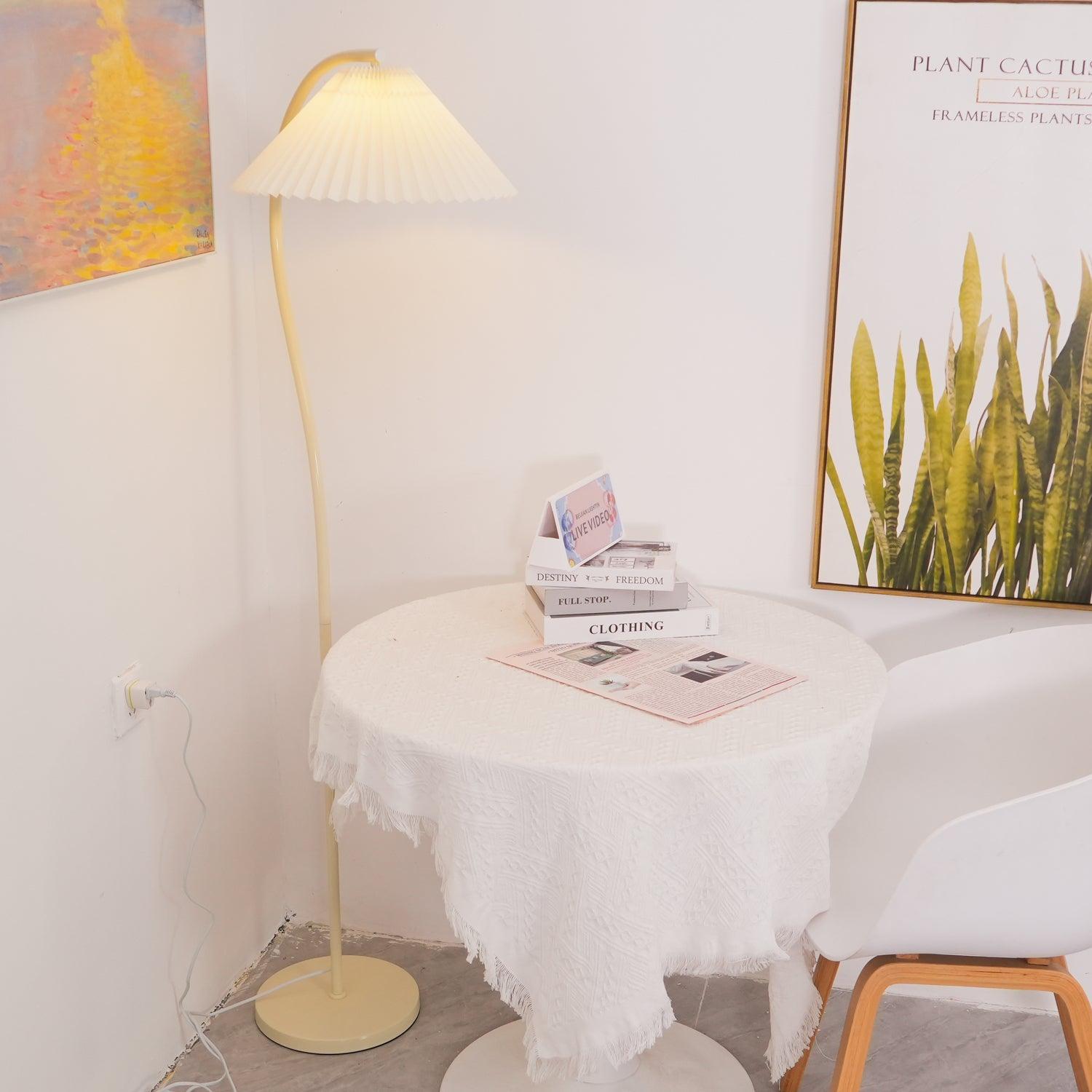 Elysia Minimalist Fabric Floor Lamp - Letslighting