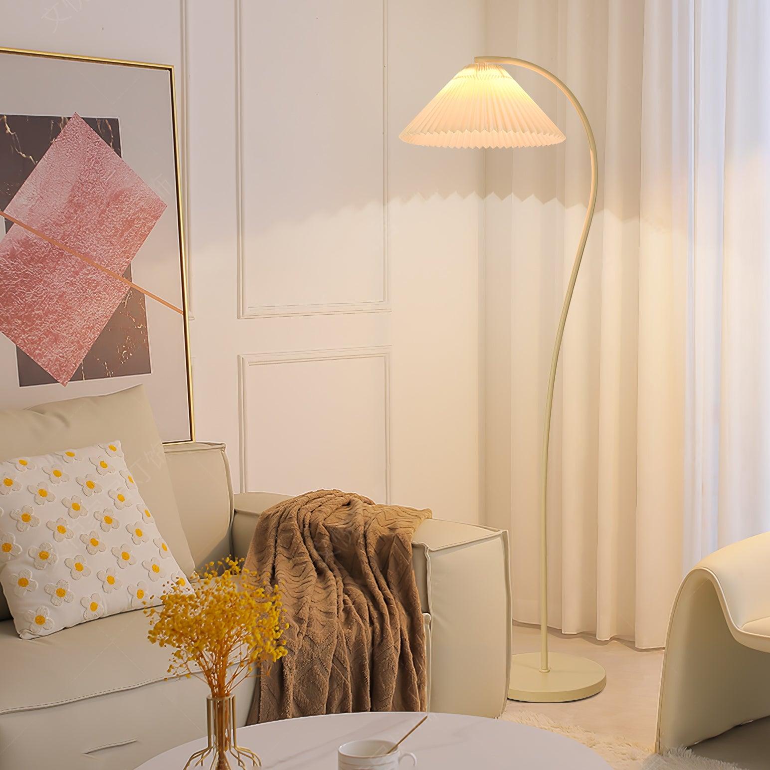 Elysia Minimalist Fabric Floor Lamp - Letslighting